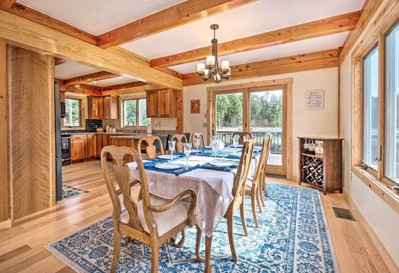 Spacious & Secluded Forksville Home: Fire Pit