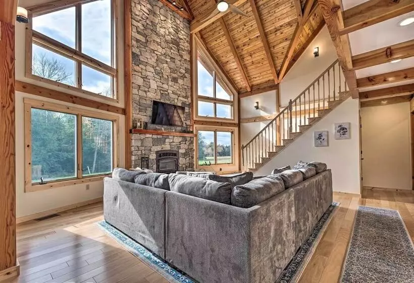 Spacious & Secluded Forksville Home: Fire Pit