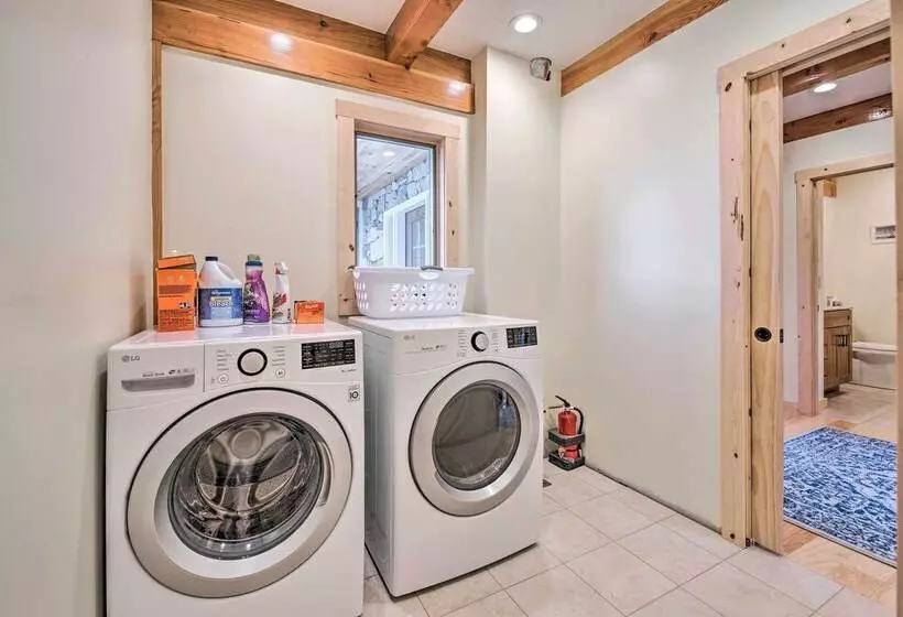 Spacious & Secluded Forksville Home: Fire Pit