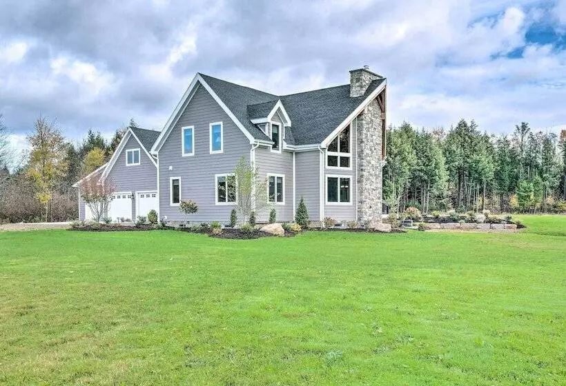 Spacious & Secluded Forksville Home: Fire Pit