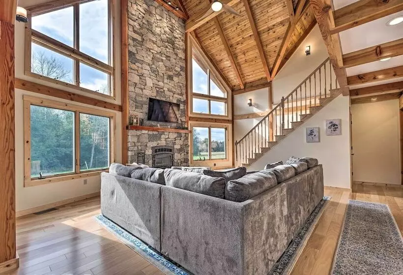 Spacious & Secluded Forksville Home: Fire Pit