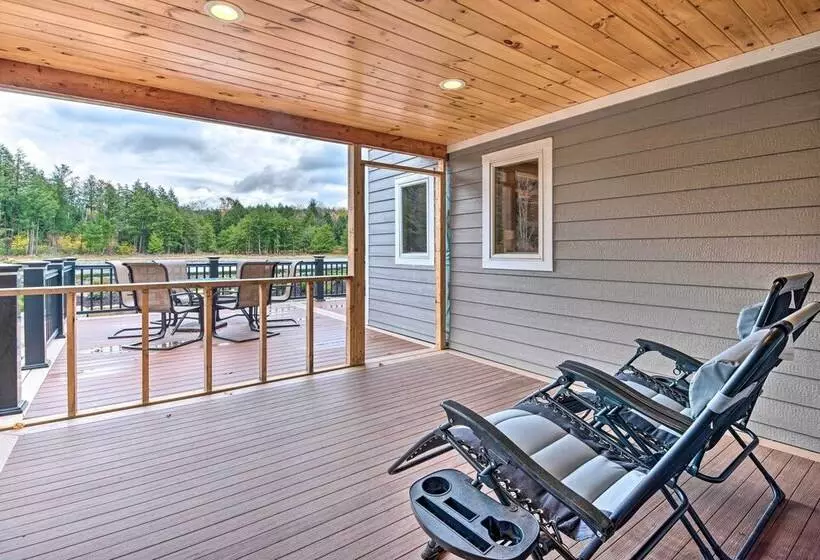 Spacious & Secluded Forksville Home: Fire Pit