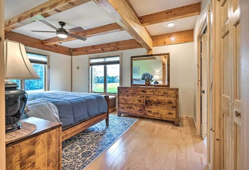 Spacious & Secluded Forksville Home: Fire Pit