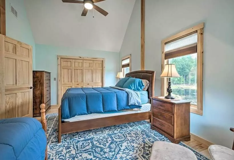 Spacious & Secluded Forksville Home: Fire Pit