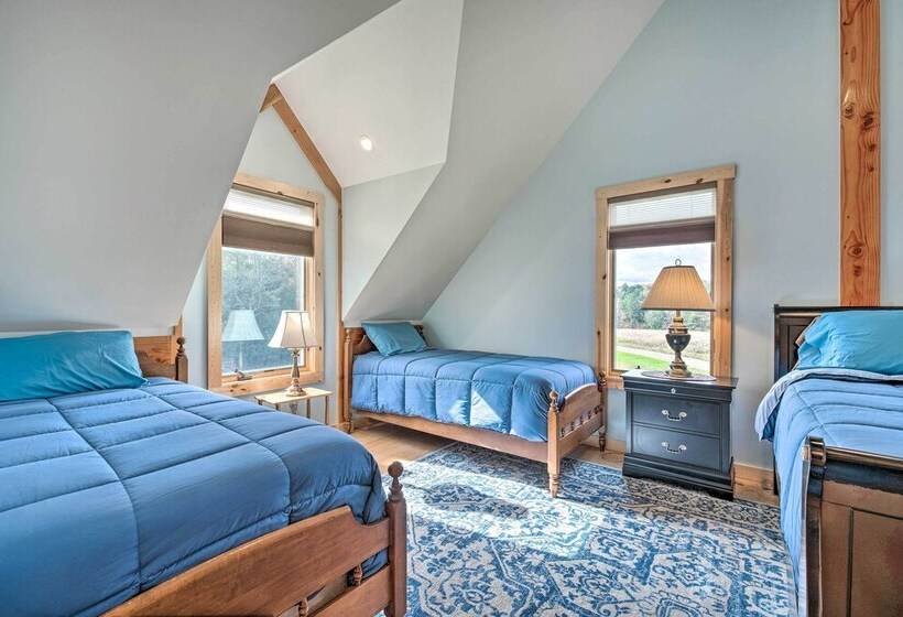 Spacious & Secluded Forksville Home: Fire Pit