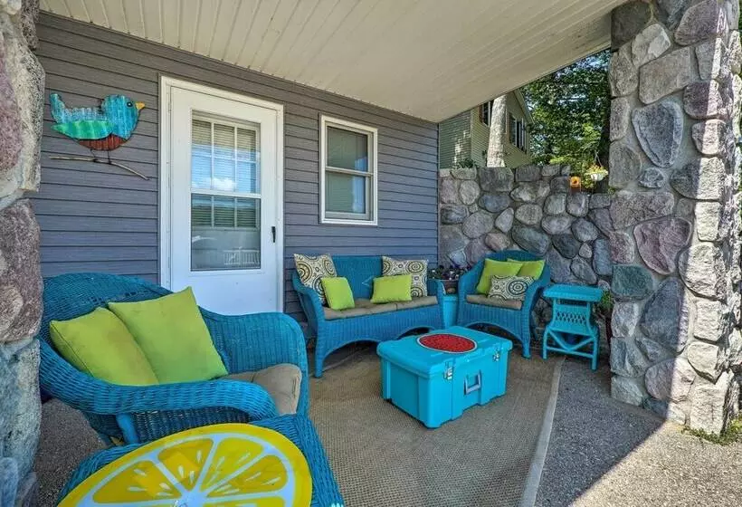 Lakefront Newaygo Home   Private Dock, Kayaks