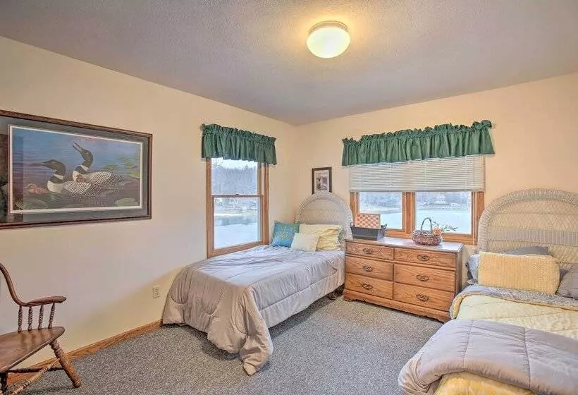 Lakefront Newaygo Home   Private Dock, Kayaks