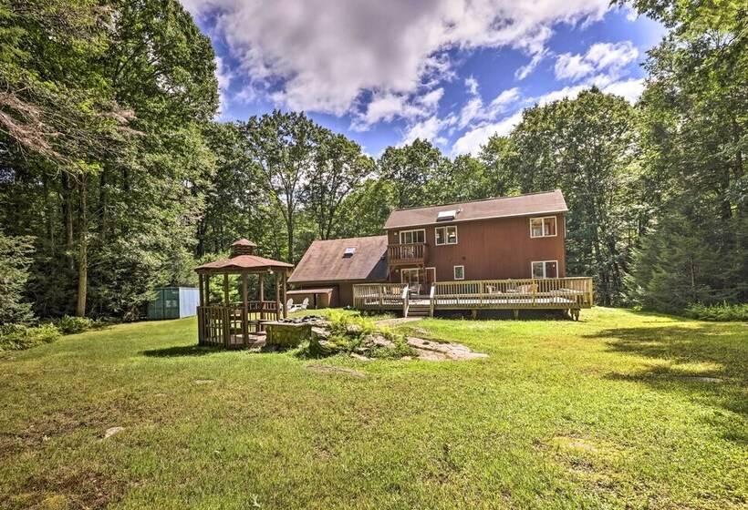 Modern Catskills Escape On 25 Acres W/ Deck!