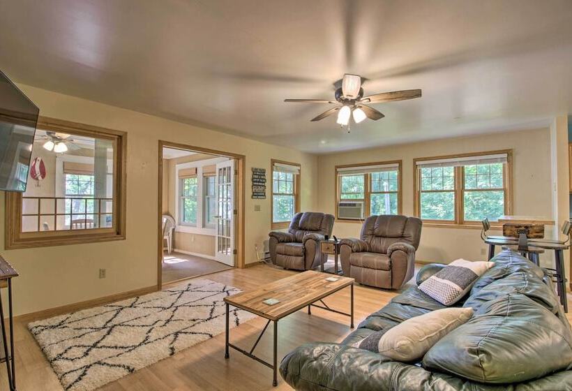 Waterfront Leech Lake Cabin W/ Dock, Fire Pit