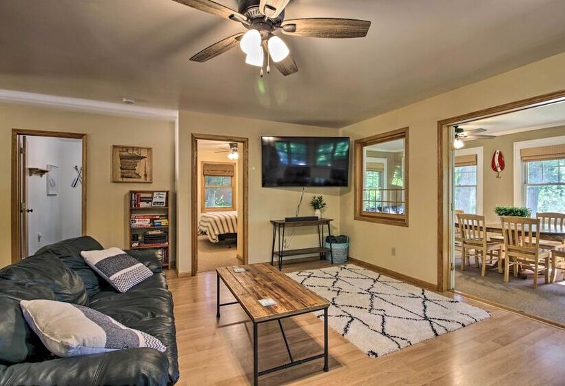 Waterfront Leech Lake Cabin W/ Dock, Fire Pit