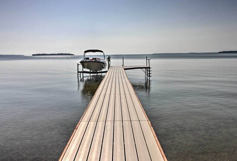 Waterfront Leech Lake Cabin W/ Dock, Fire Pit