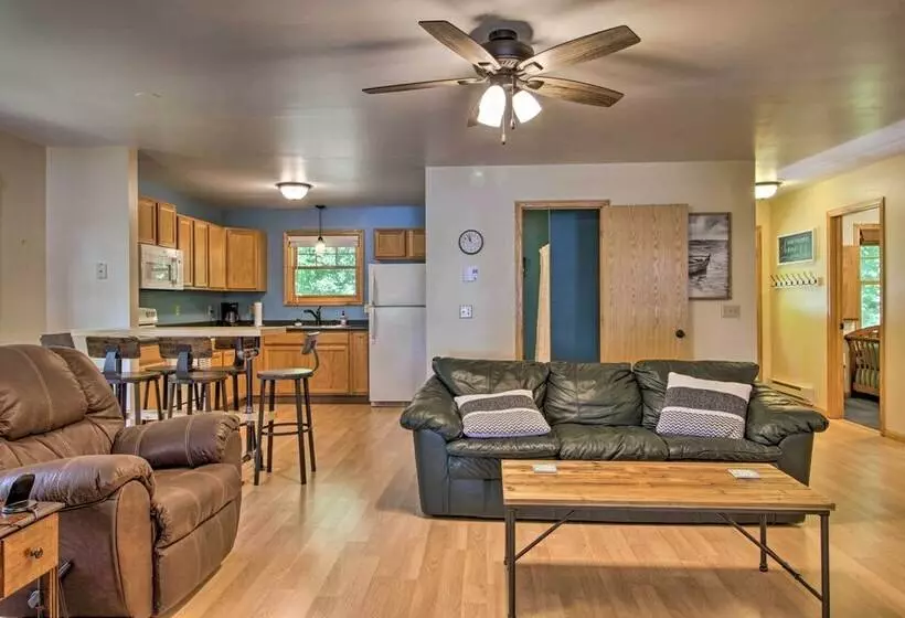 Waterfront Leech Lake Cabin W/ Dock, Fire Pit