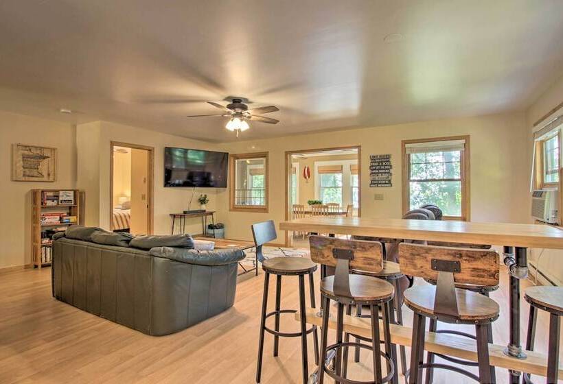 Waterfront Leech Lake Cabin W/ Dock, Fire Pit