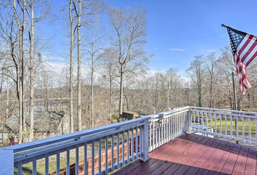 Gray Home W/ View Of Boone Lake + Fire Pit!