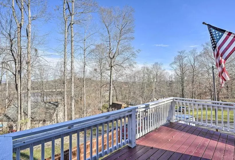 Gray Home W/ View Of Boone Lake + Fire Pit!