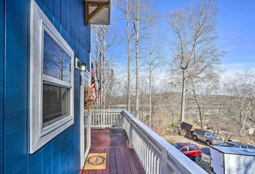 Gray Home W/ View Of Boone Lake + Fire Pit!