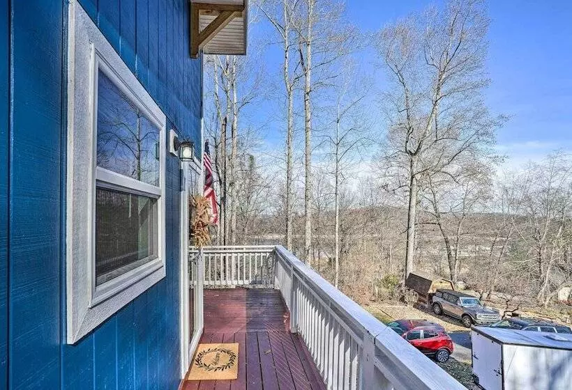 Gray Home W/ View Of Boone Lake + Fire Pit!