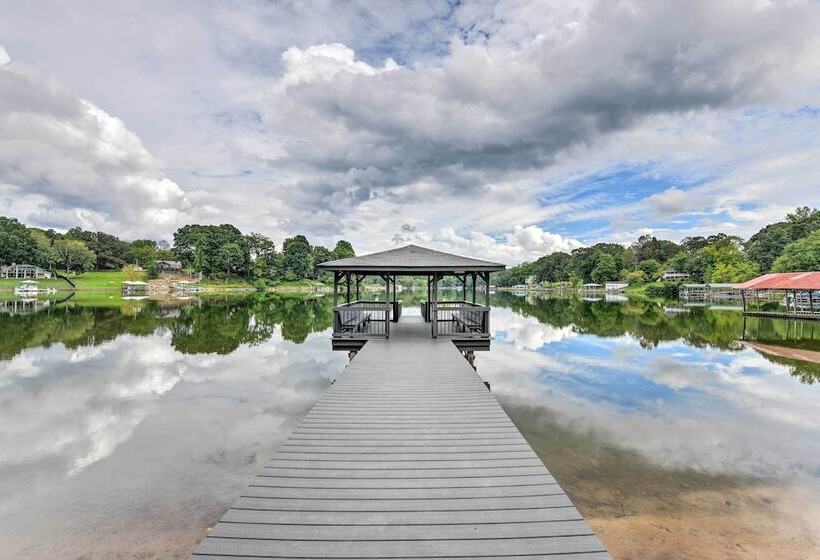 Lakefront Sherrills Ford Haven W/ Boat Dock!