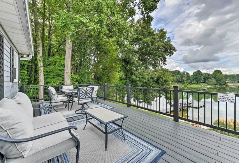 Lakefront Sherrills Ford Haven W/ Boat Dock!