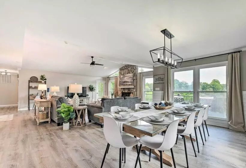 Lakefront Sherrills Ford Haven W/ Boat Dock!