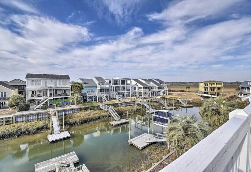 Steps To Sunset Beach: Canal Front Home W/ Dock!