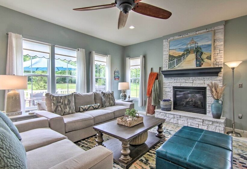 Chic Ocean View Home ~ 5 Mi To Bethany Beach!