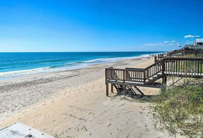 Modern Surf City Beach House W/ Hot Tub!