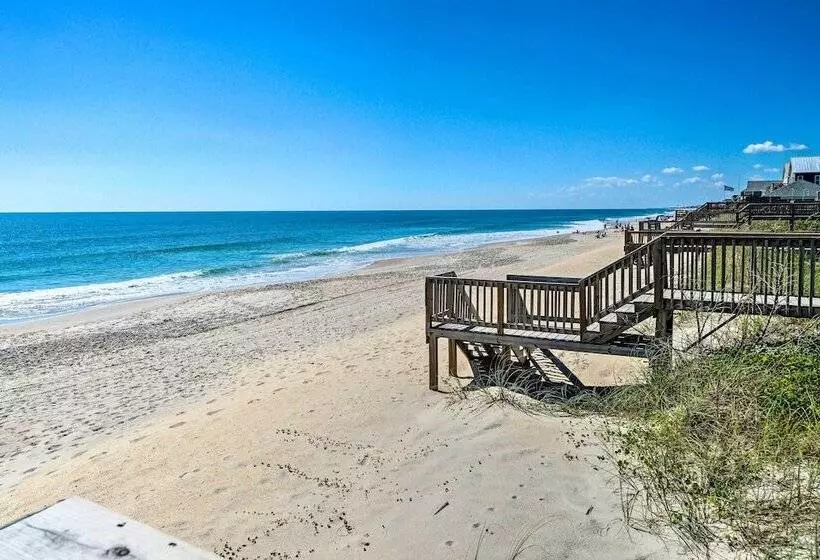 Modern Surf City Beach House W/ Hot Tub!
