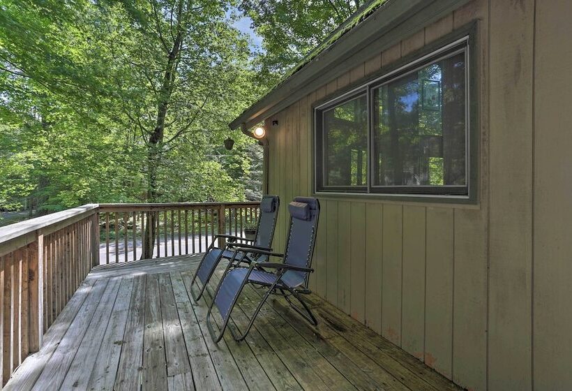 Dog Friendly Lake Ariel Resort Home W/ Deck!
