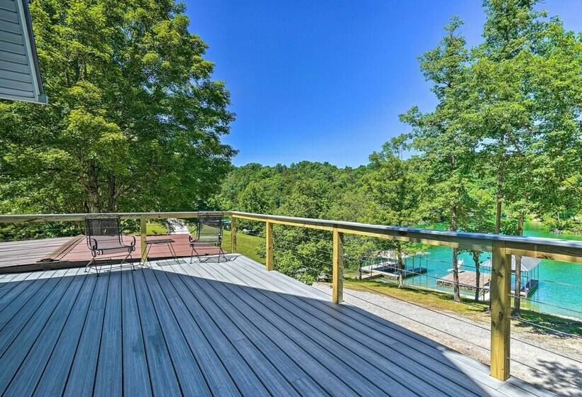 Waterfront Lake Cottage W/ Dock, Gentle Slope