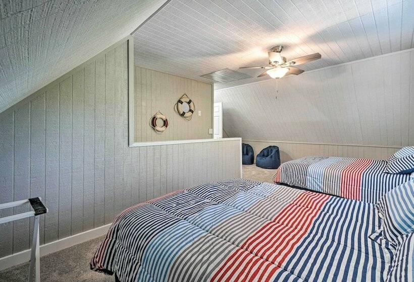 Waterfront Lake Cottage W/ Dock, Gentle Slope