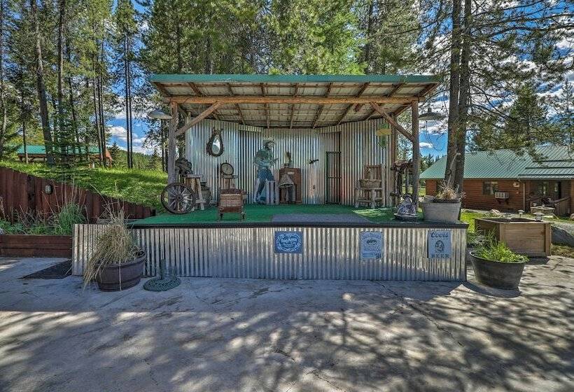 40acre Trego Resort Cabin W/ Lake & Trails!