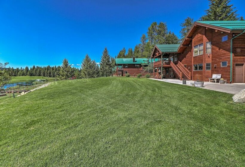 40acre Trego Resort Cabin W/ Lake & Trails!