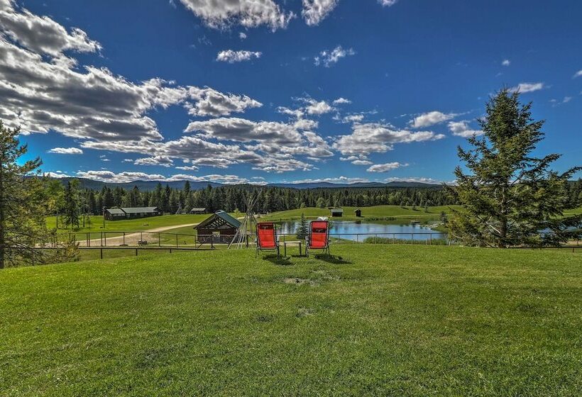 40acre Trego Resort Cabin W/ Lake & Trails!