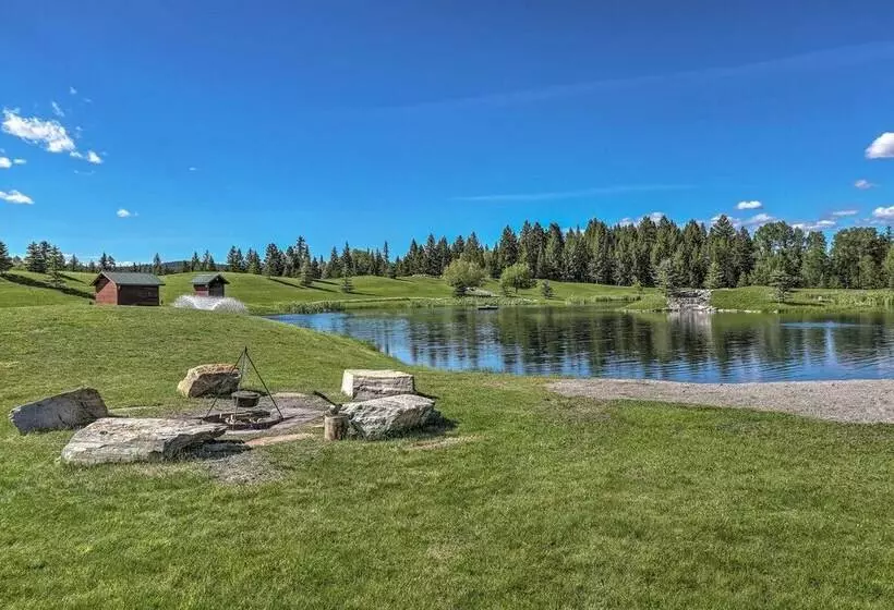 40acre Trego Resort Cabin W/ Lake & Trails!