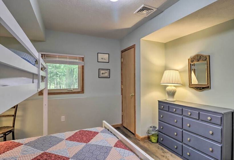 Deck, Hot Tub & Game Room: Lake Harmony Home