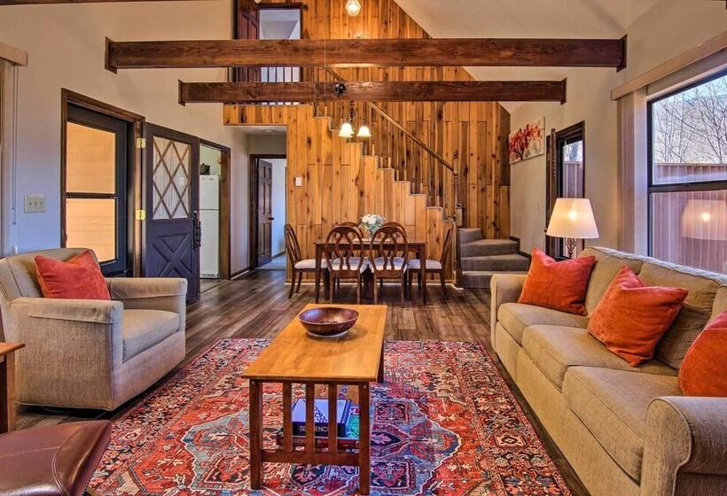 Furnished Deck + Mtn Views: Burnsville Cabin!