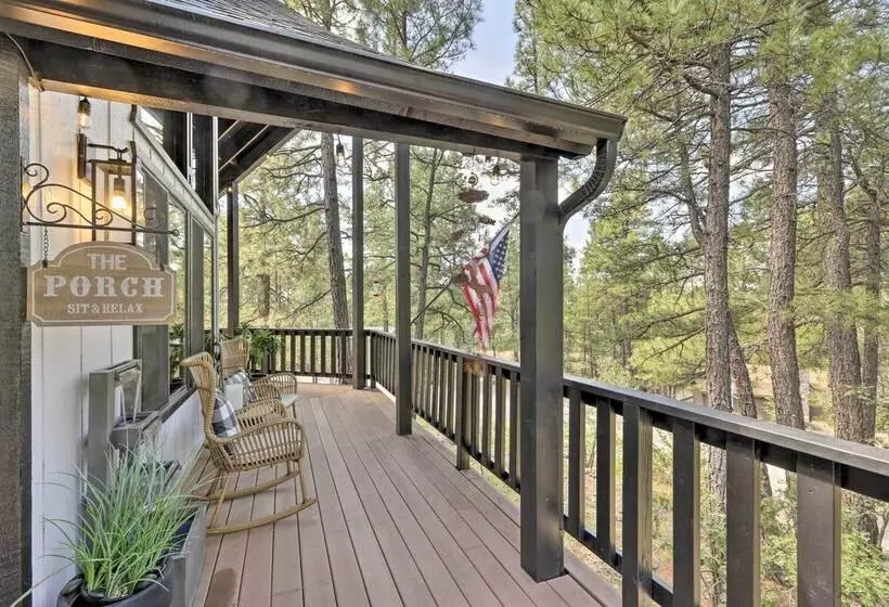 Munds Park Cabin W/ Poker Room & Wraparound Deck!