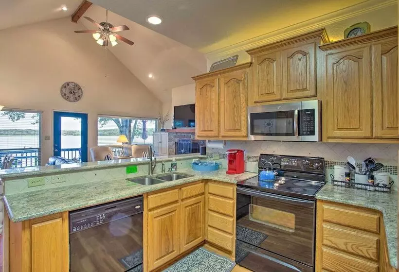 Private Dock & Fire Pit: Cedar Creek Lake Home