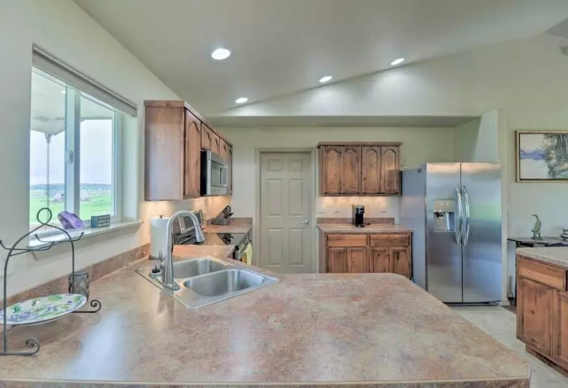 Columbia Falls Home W/ 1 Acre Yard & Views!