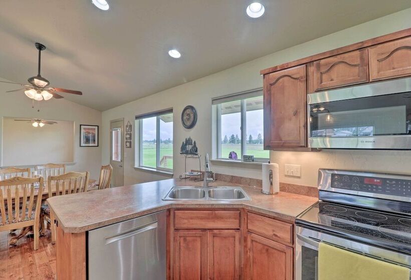 Columbia Falls Home W/ 1 Acre Yard & Views!