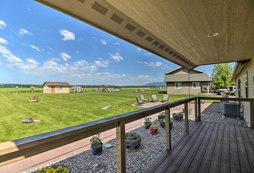 Columbia Falls Home W/ 1 Acre Yard & Views!