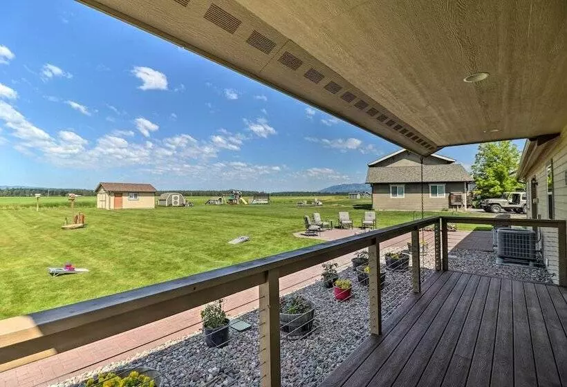 Columbia Falls Home W/ 1 Acre Yard & Views!