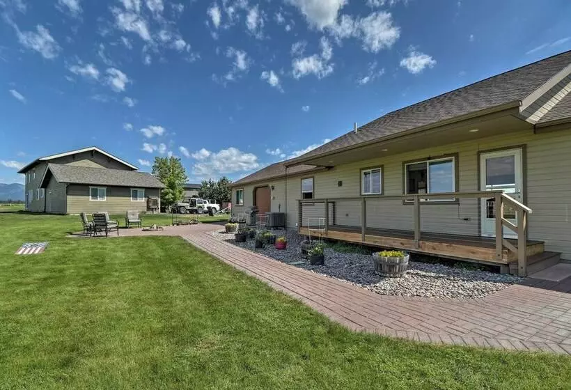 Columbia Falls Home W/ 1 Acre Yard & Views!