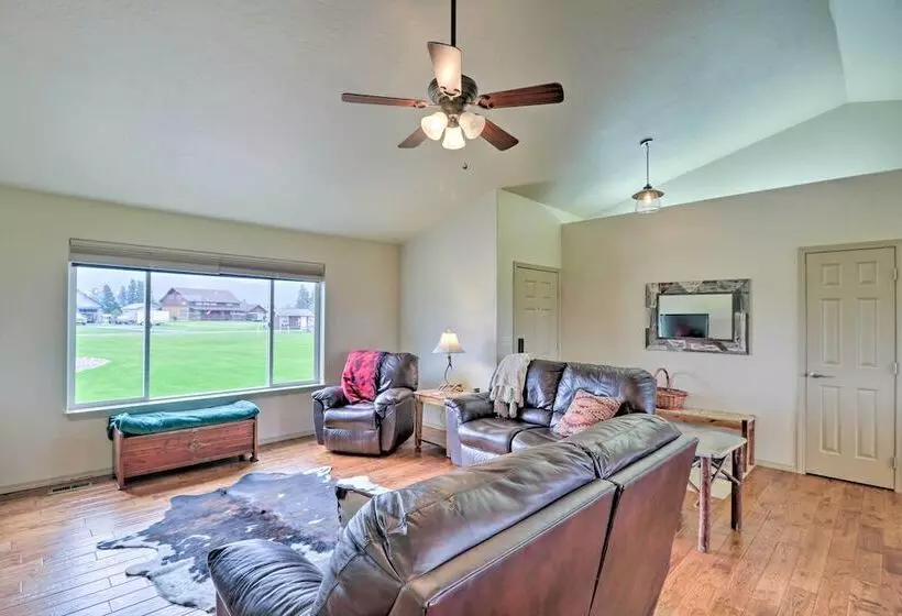 Columbia Falls Home W/ 1 Acre Yard & Views!