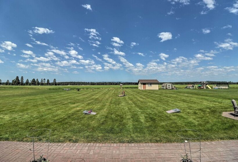 Columbia Falls Home W/ 1 Acre Yard & Views!