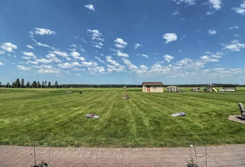 Columbia Falls Home W/ 1 Acre Yard & Views!