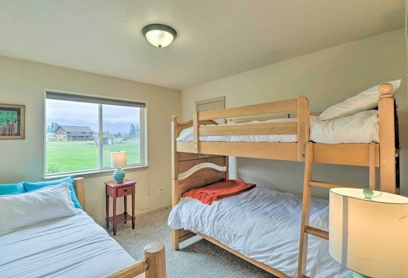 Columbia Falls Home W/ 1 Acre Yard & Views!