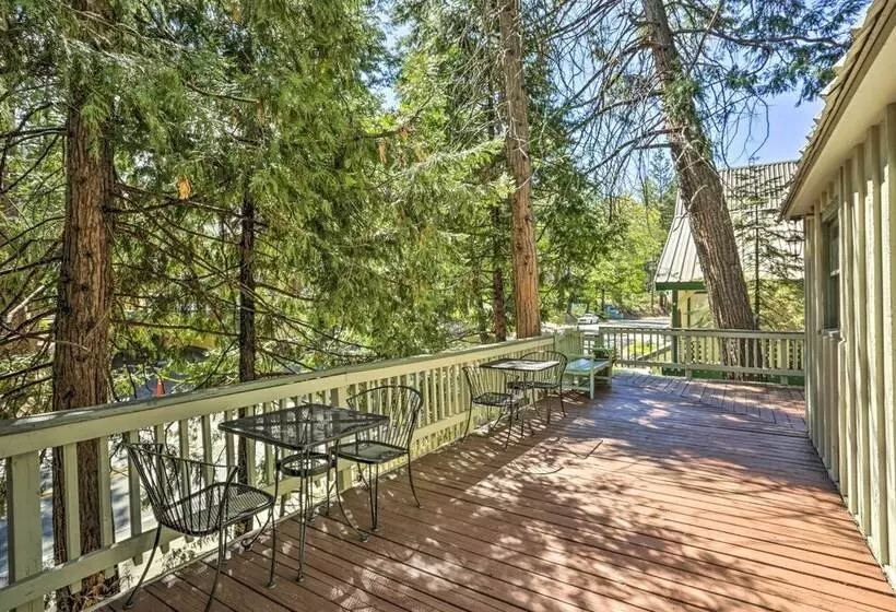 Half Mi To Shaver Lake: Cabin W/ Wraparound Deck