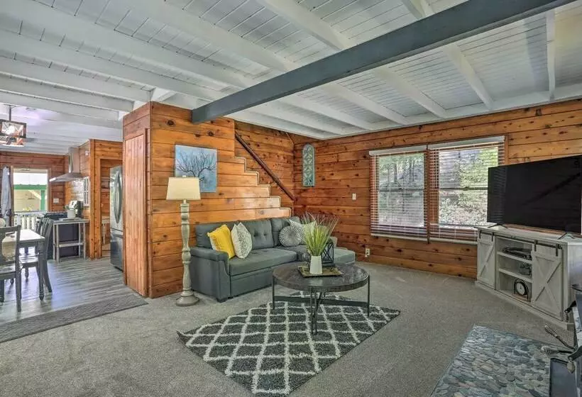 Half Mi To Shaver Lake: Cabin W/ Wraparound Deck